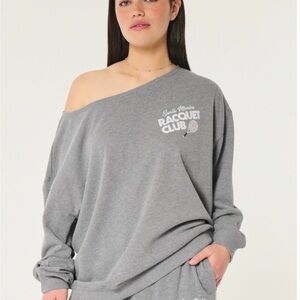Hollister Santa Monica Racquet Club Graphic Sweatshirt | Size L